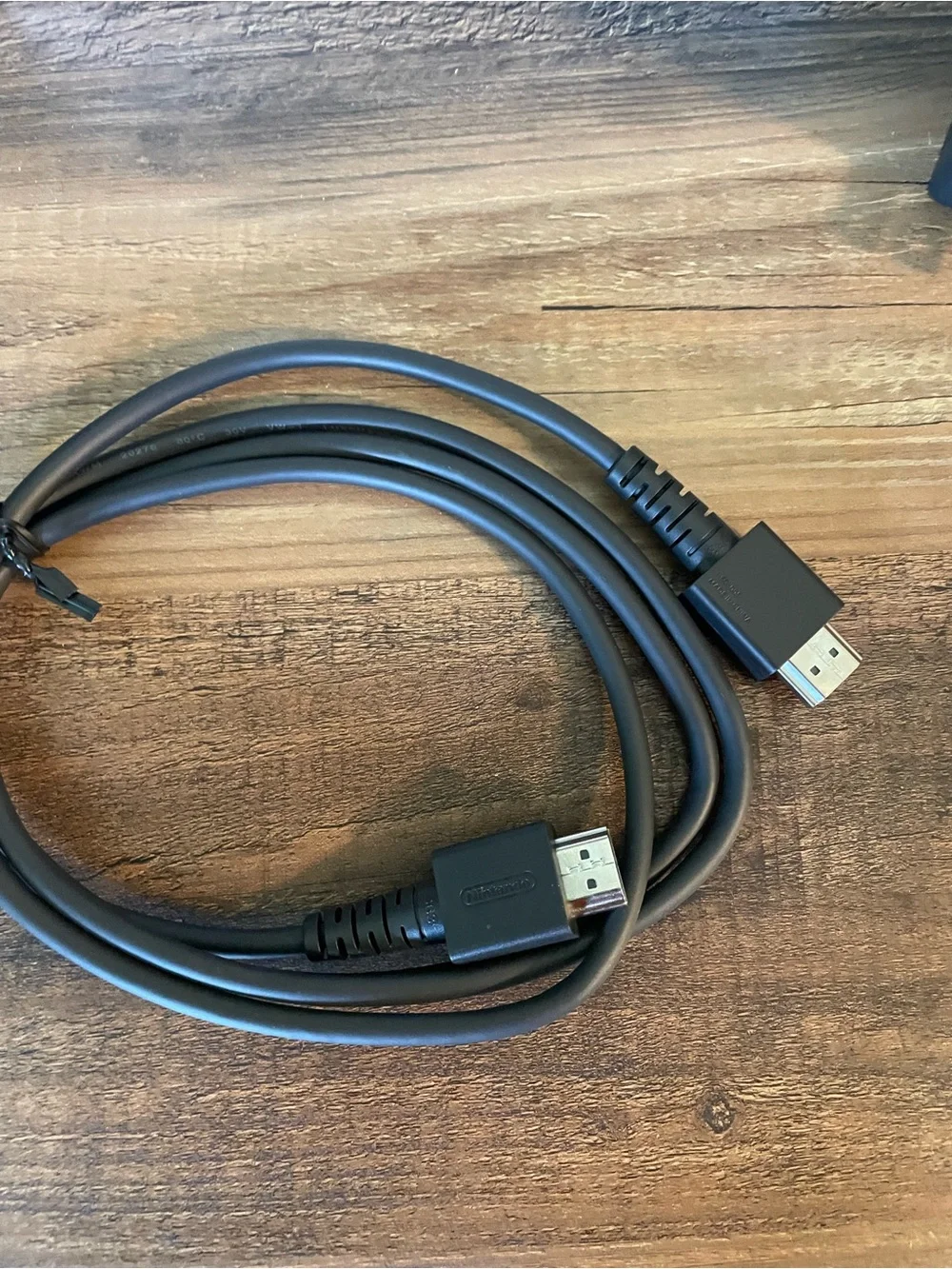 Nintendo White Switch OLED Dock with Black Power Cable